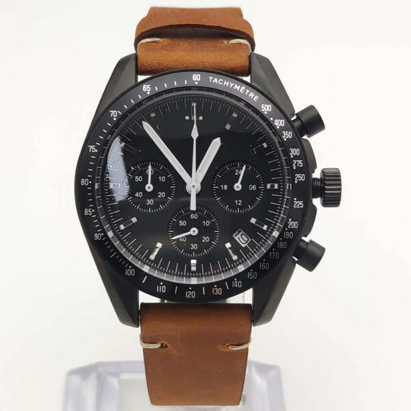 Seiko Moon Watch Black Dial - Image 7