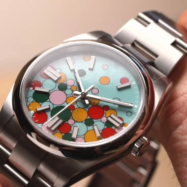 Bubble Watch Seiko 36mm Automatic Watch Bubble Dial Jubilee Bracelet NH35 Watch