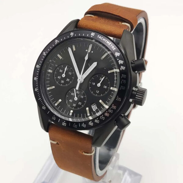 Seiko Moon Watch Black Dial - Image 8