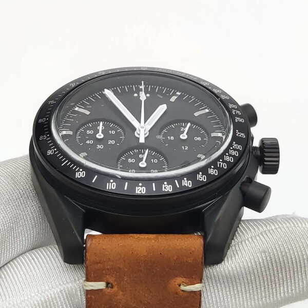 Seiko Moon Watch Black Dial - Image 6