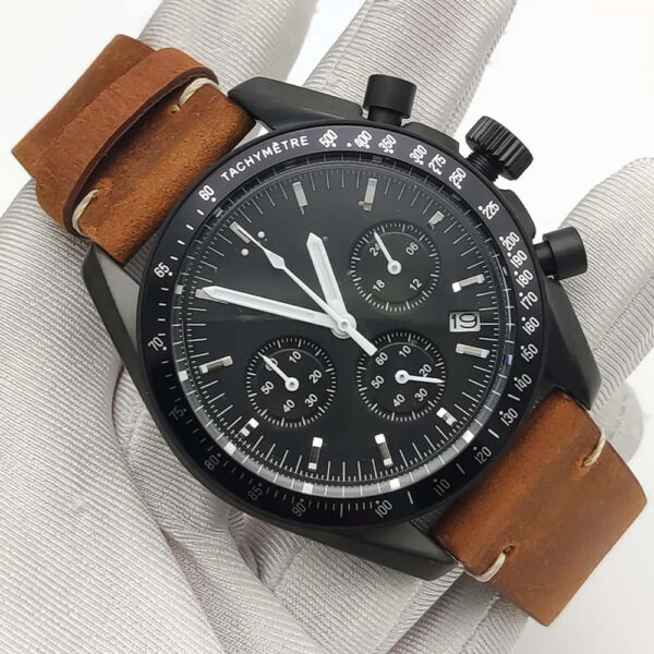 Seiko Moon Watch Black Dial - Image 5