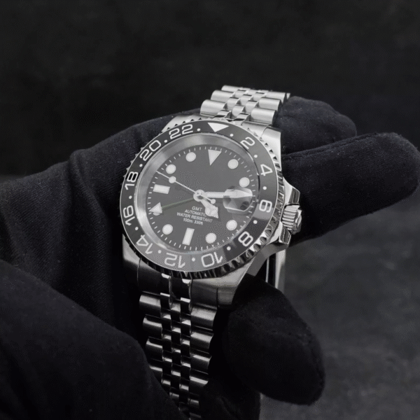 Custom MOD 40mm GMT Watch Style Diver Mod Watch Seiko NH35 Automatic Movement