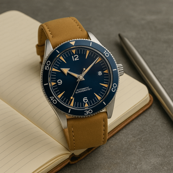 Seiko 41mm Day Date Diver Blue Dial - Image 3