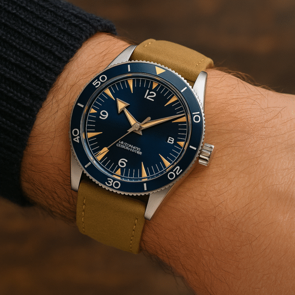 Seiko 41mm Day Date Diver Blue Dial
