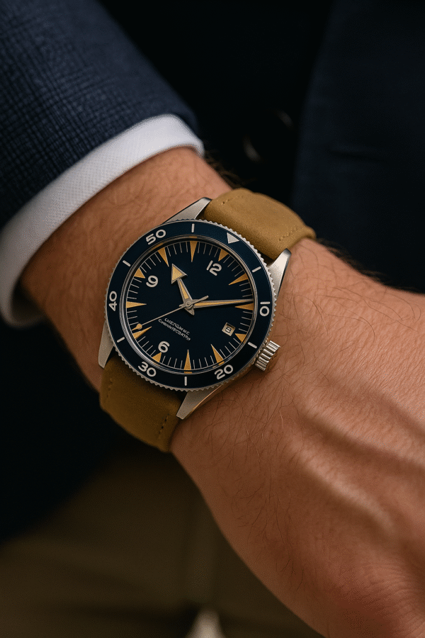 Seiko 41mm Day Date Diver Blue Dial - Image 2